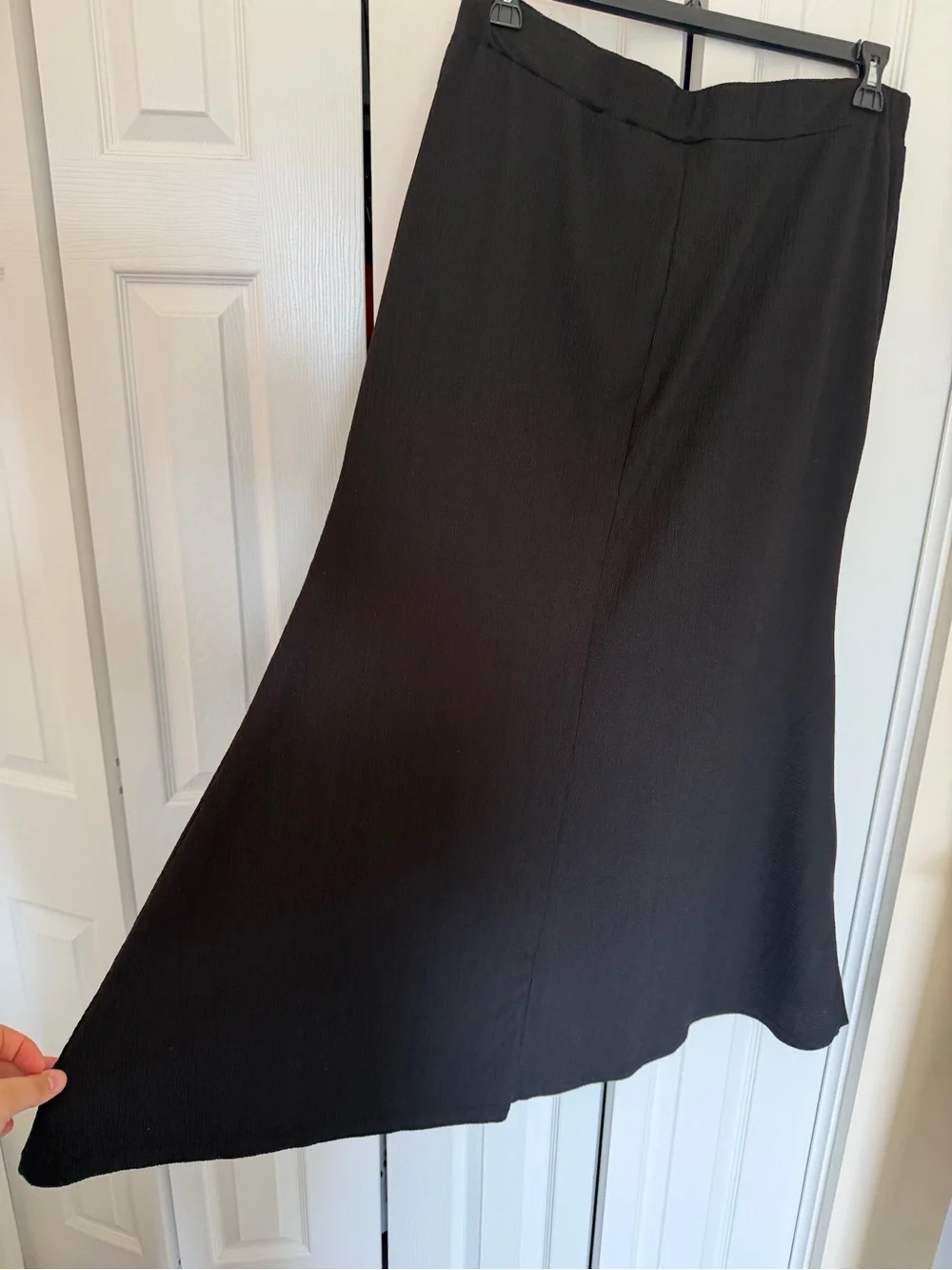 Classic Black Women's Mermaid Maxi Skirt